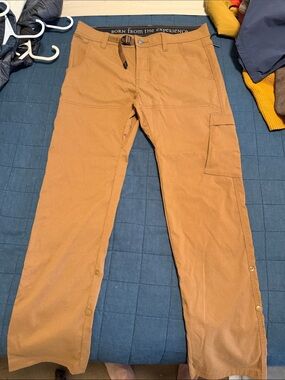 Prana Men's Cargo Pants in Caramel Brown